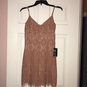 Express lace spaghetti strap dress